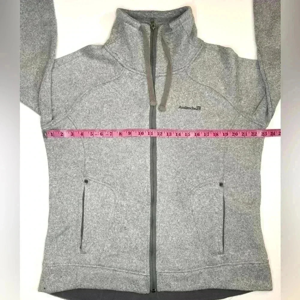 Avalanche Women’s Full Zip Mock Neck Sweater, Thermal Layering Jacket Size- XL - Picture 5 of 14
